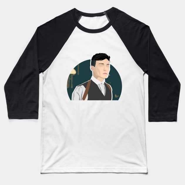 Peaky Blinders - Tommy Shelby Baseball T-Shirt by spunkbadran